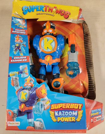 OUTLET SuperZings SuperThings figurka Superbot Kazoom Power 15 cm USZKODZONE OPAKOWANIE