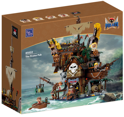 Klocki konstrukcyjne Pantasy Pirate Piracki Pub z Rumem The Pirates Pub 2814 elementów