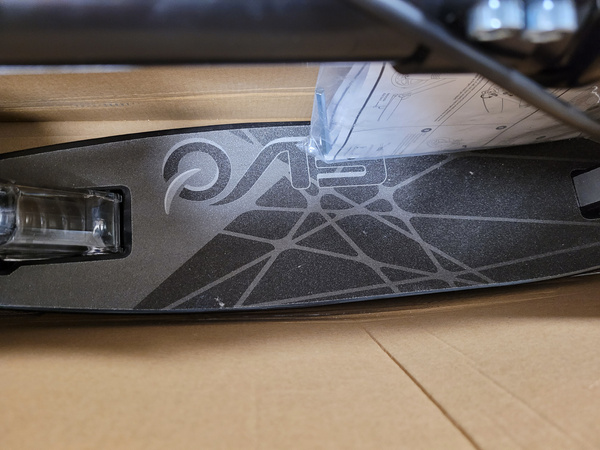 OUTLET Evo Składana Dwukołowa Hulajnoga Miejska Street Rider 200 Czarna 8+ PO ZWROCIE