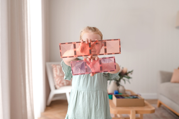 CONNETIX Pastel Rectangle Pack Kreatywne klocki magnetyczne 24 elementy