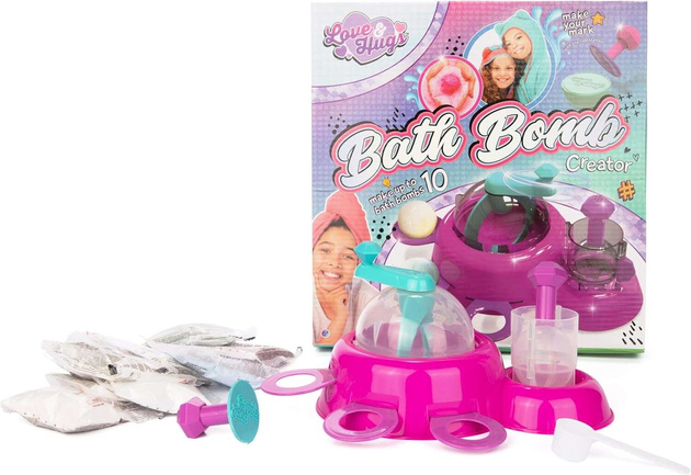 Zestaw Do Robienia Tworzenia Kul Do Kąpieli Kule Musujące Bath Bomb 10 Kul 4 kolory 6+