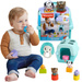 Fisher-Price Sorter Transporter Zestaw klocków z motywem zwierząt + gryzak GRATIS