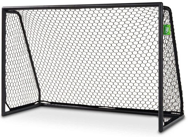 Bramka aluminiowa czarna do gry w piłkę nożną Scala 180x120 cm