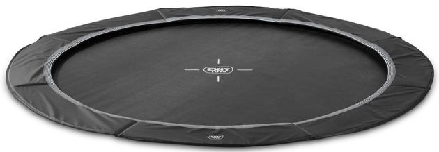 Trampolina ogrodowa ziemna sportowa EXIT InTerra 427 cm czarna