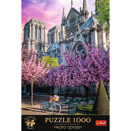 Puzzle 1000 Katedra Notre Dame Paryż Trefl