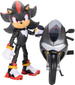Mały Zestaw Sonic 3 The Hedgehog Figurka Shadow + czarny Motocykl