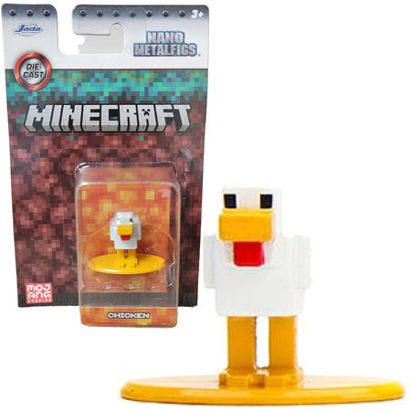 Minecraft metalowa figurka kolekcjonerska Kurczak Nano Metalfigs 3 cm Jada
