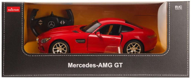 Zdalnie sterowane auto Mercedes-AMG GT RC czerwony pojazd sportowy 1:14 Rastar