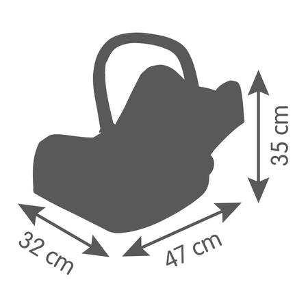 Nosidełko fotelik samochodowy 2w1 dla lalek długości do 42 cm Maxi Cosi