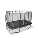 Trampolina ogrodowa z siatką zabezpieczającą na nóżkach Allure Premium 214x366 cm czarna