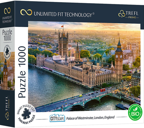 Puzzle 1000 Pałac Westminsterski, Londyn, Anglia Unlimited Fit Technology