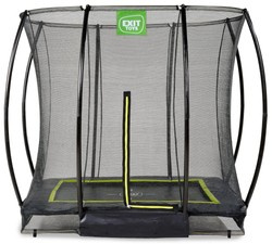 Trampolina ogrodowa z siatką zabezpieczającą Sillhouette 153x214 cm czarna