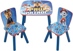 Arditex Psi Patrol Drewniany Stolik + dwa krzesełka dla dzieci 