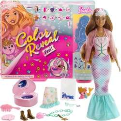 Barbie Color Reveal Lalka Syrenka + akcesoria