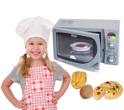 Casdon Mikrofalówka kuchenna dla dzieci + akcesoria DeLonghi 