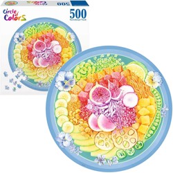 Circle of Colors Puzzle 500 elementów Paleta kolorów Poke Bowl