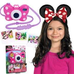Disney Myszka Minnie zestaw: aparat fotograficzny Just Play + opaska do włosów Uszy z kokardką