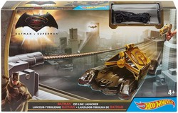 Hot Wheels wyrzutnia z liną Batman v Superman + auto