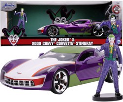 Jada 253255020 Joker Chevy Corvette Stingray pojazd metalowy z figurka