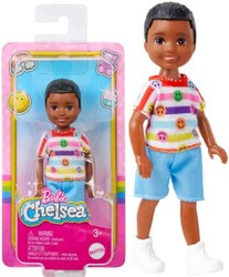 Lalka Barbie Chelsea ciemnoskóry czarnowłosy chłopiec mała laleczka 14 cm