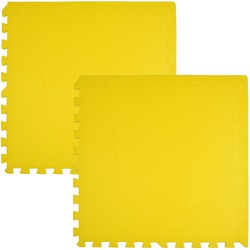 Mata piankowa podłogowa Humbi 120x60 Duże puzzle piankowe wodoodporne bezpieczne 2 szt. żółty