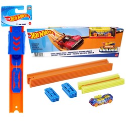 Mattel Hot Wheels Track Builder zestaw torów z pojazdem + zestaw uzupełniający Ramp Tory samochodowe