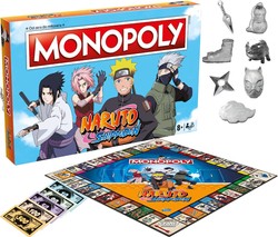 Monopoly Naruto Shippuden klasyczna gra planszowa edycja dla fanów anime
