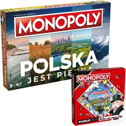 Monopoly: Polska jest piękna + puzzle oryginalne 1000 el. Winning Moves