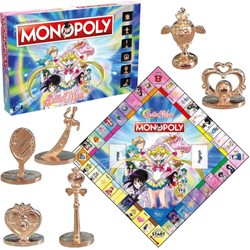 Monopoly Rodzinna Gra Planszowa Towarzyska Sailor Moon polska wersja anime