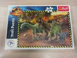 OUTLET Jurassic World Puzzle 200 elementów Dinozaury z Parku Jurajskie USZKODZONE OPAKOWANIE