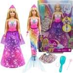OUTLET Lalka Barbie Dreamtopia Księżniczka Syrenia przemiana USZKODZONE OPAKOWANIE
