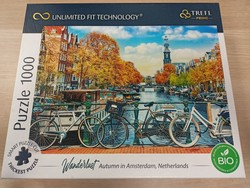 OUTLET Puzzle 1000 Jesień w Amsterdamie Unlimited Fit Technology USZKODZONE OPAKOWANIE