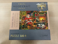 OUTLET Trefl Puzzle drewniane Świąteczny wieczór 500 elementów USZKODZONE OPAKOWANIE
