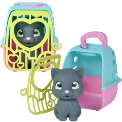 Pamper Petz Mini Kotek Figurka Małe Zwierzątko z transporterem Simba