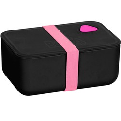 Paso BeUniq Śniadaniówka Pojemnik Lunch Box czarno-różowy z gumką 750 ml