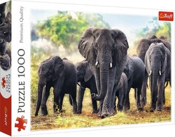 Puzzle 1000 elementów Afrykańskie słonie 