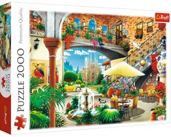 Puzzle 2000 elementów, Widok na Barcelonę, Trefl 27105