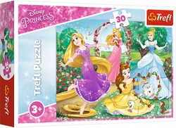 Puzzle 30 elementów Być księżniczką Disney Księżniczki
