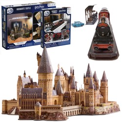 Puzzle 4D Build Harry Potter Hogwarts Zamek i pociąg Express modeli 3D do złożenia