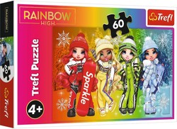 Puzzle 60 elementów Radosne lalki Rainbow High