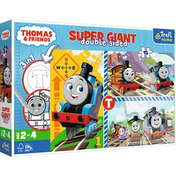 Puzzle Giant Zabawy Tomka Trefl Primo Super 3w1 15 elementów