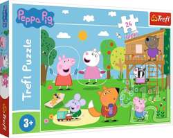 Puzzle Maxi 24 elementów Świnka Peppa Zabawy na polanie