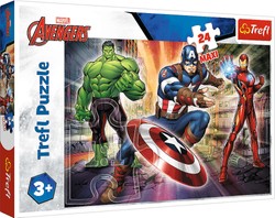 Puzzle Maxi 24 elementów W świecie Avengersów Marvel