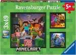 Puzzle Minecraft 3x49 147 elementów