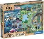 Puzzle Story Maps 101 Dalmatyńczyków 1000 elementów