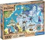 Puzzle Story Maps Frozen Kraina Lodu 1000 elementów