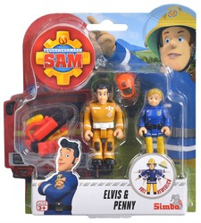 Simba Strażak Sam Zestaw 2 figurek Penny i Elvis + 10 akcesoriów
