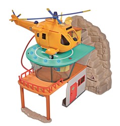 Strażak Sam Stacja ratownictwa górskiego i Helikopter ratunkowy Wallaby 2 światło/dźwięk + figurki
