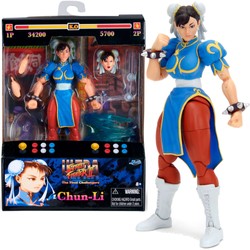 Street Fighter Chun-Li Figurka Kolekcjonerska uliczna wojowniczka ruchoma + akcesoria