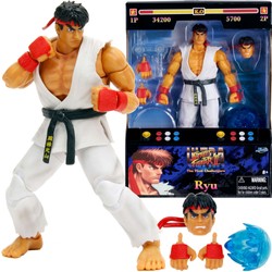 Street Fighter Ryu Figurka Kolekcjonerska ruchoma + akcesoria